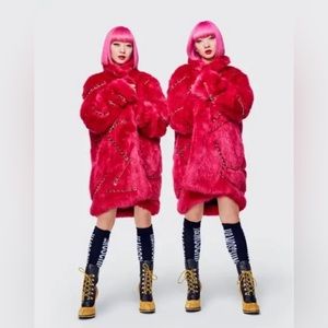 Moschino H&M Faux Fur Oversized Coat LIMITED EDITION